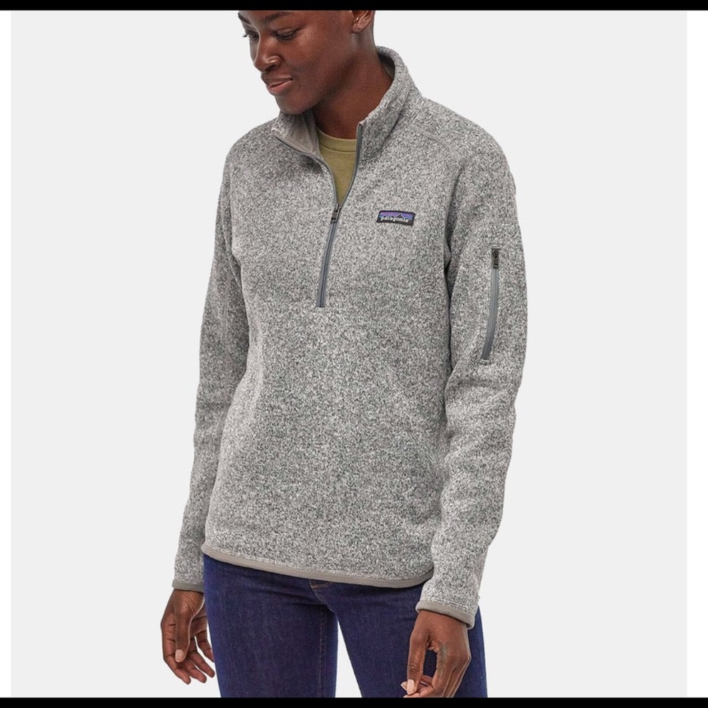 Patagoina Better Sweater 1/4 Zip Fleece Birch White